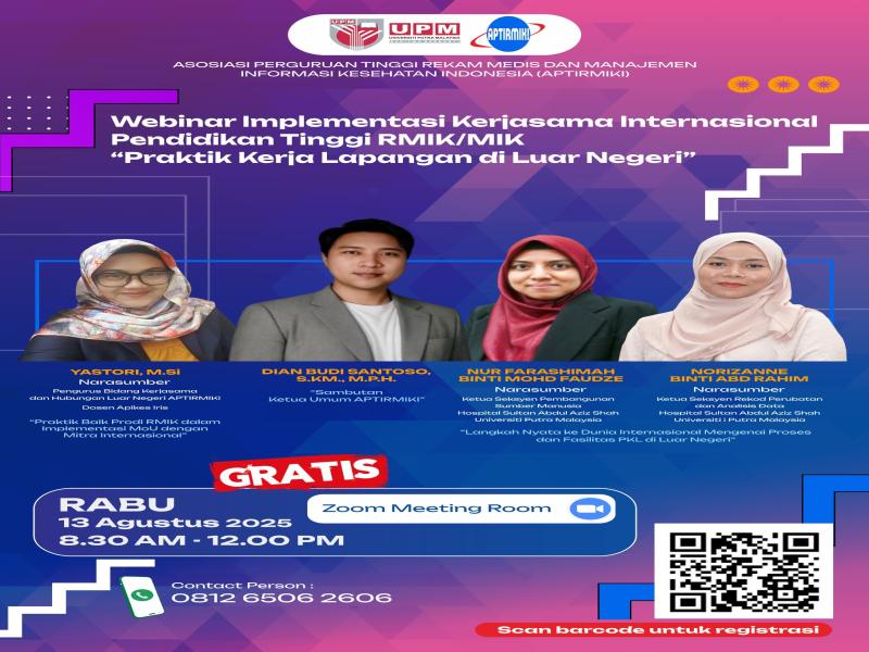 APTIRMIKI Dorong Implementasi Kerja Sama Internasional melalui Webinar PKL Luar Negeri